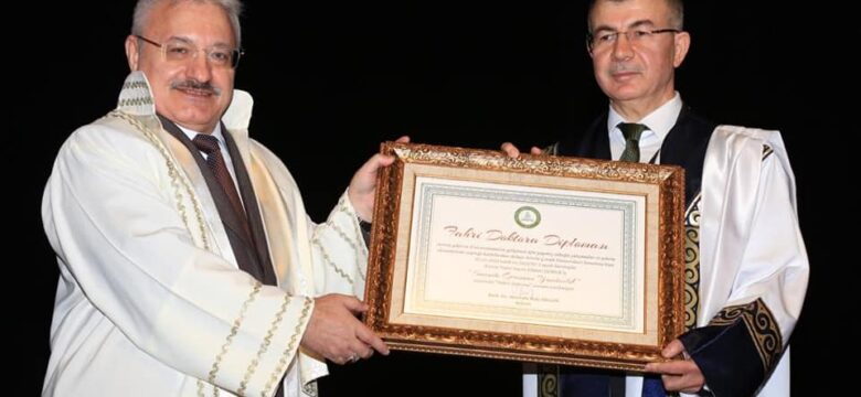 Valimiz Yılmaz DORUK’a “Fahri Doktora” Unvanı Verildi