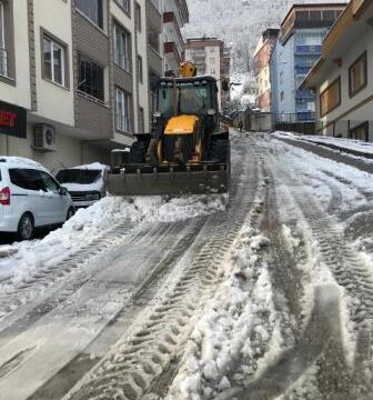 Korumalı: Belediye’den Kar Temizliği Çalışmaları