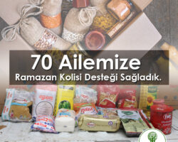 BORÇKA E.S.O.B. 70 AİLEYE RAMAZAN KOLİSİ YARDIMI