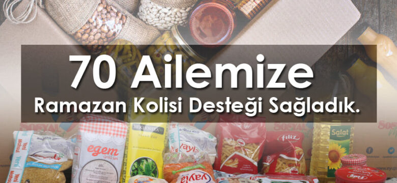 BORÇKA E.S.O.B. 70 AİLEYE RAMAZAN KOLİSİ YARDIMI