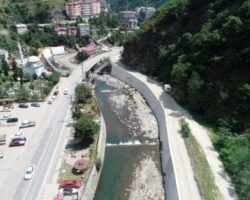 BORÇKA İÇKALE DERESİNDE DSİ ÇALIŞMALARI DEVAM EDİYOR