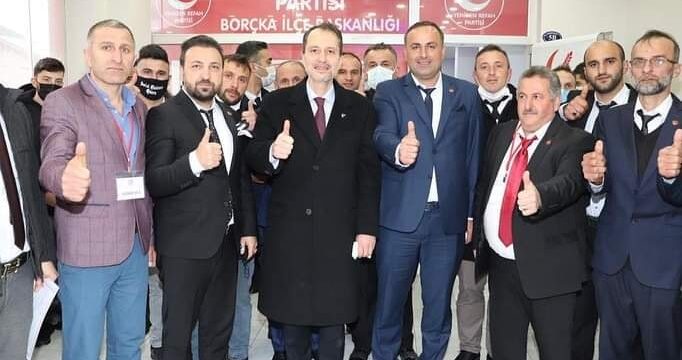 YENİDEN REFAH PARTİSİ BORÇKA İLÇE BAŞKANLIĞI KONGRESİ YAPILDI