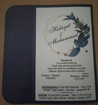 DÜĞÜN DAVETİYESİ BASKI İŞİMİZ