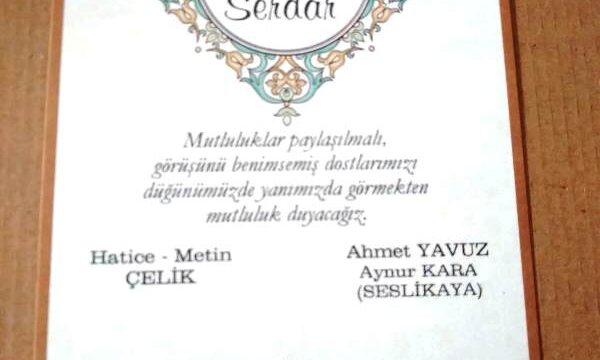DÜĞÜN DAVETİYESİ BASKI İŞİMİZ