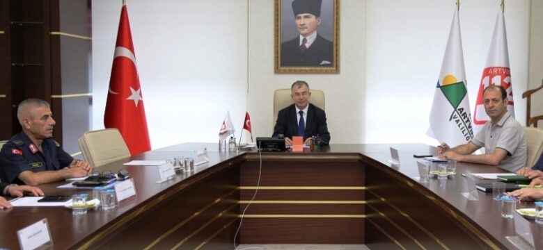 Artvin’de Orman Yangınları Komisyon Toplantısı Yapıldı