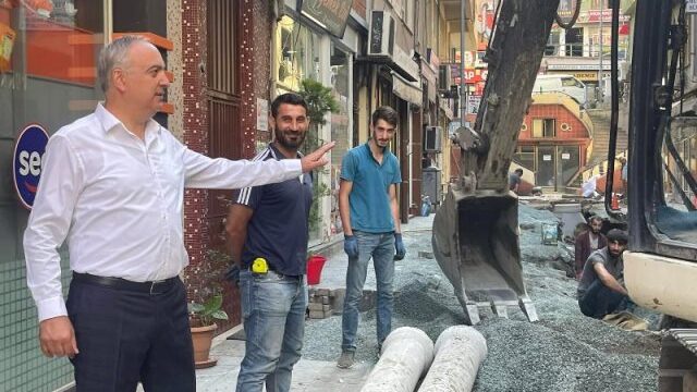 Belediye Başkan Orhan, Altyapı Çalışmalarını Yerinde İnceledi