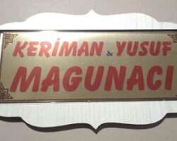 KAPI İSİMLİĞİ BASKI İŞİMİZ