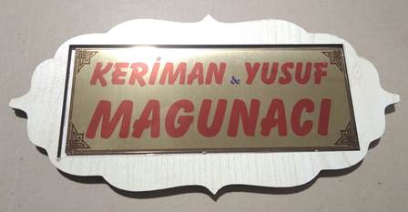 KAPI İSİMLİĞİ BASKI İŞİMİZ