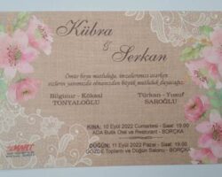 DÜĞÜN DAVETİYESİ BASKI İŞİMİZ