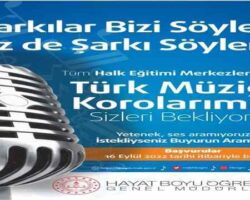 MURGUL’DA “ŞARKILAR BİZİ SÖYLER BİZ DE ŞARKI SÖYLERİZ” KURSU