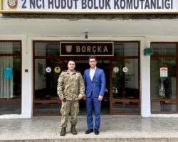 Borçka Kaymakamı Contarlı, 2. Hd. Bl. K. Ziyaret Etti