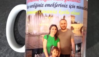 öğretmenler günü için seramik kupa baskı işimiz
