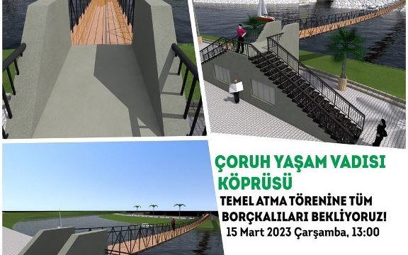 İSMET ACAR YAŞAM VADİSİ ASMA KÖPRÜ TEMEL ATMA TÖRENİ YAPILDI