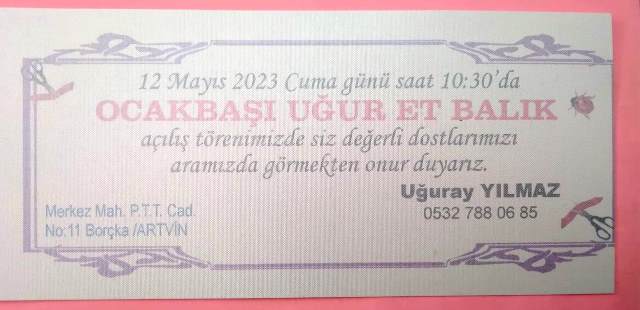 AÇILIŞ DAVETİYESİ BASKI İŞİMİZ