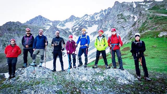 Artvin’de Bir Grup Dağcı 3431 Rakımlı Karçal Dağına Tırmandılar