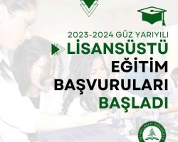 AÇÜ’de 2023-2024 Güz Yarıyılı Lisansüstü Eğitim Başvuruları Başladı