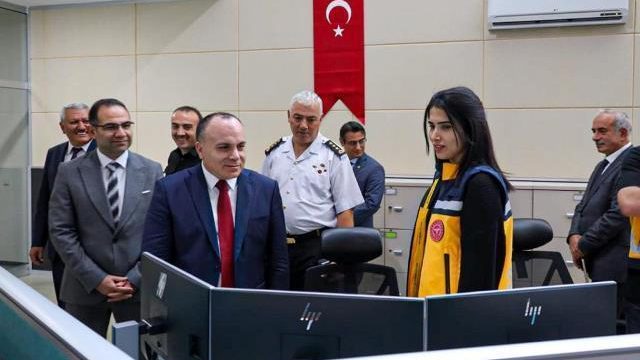 Sayın Valimiz Cengiz ÜNSAL, Artvin 112 Acil Çağrı Merkezi Müdürlüğünü Ziyaret Etti
