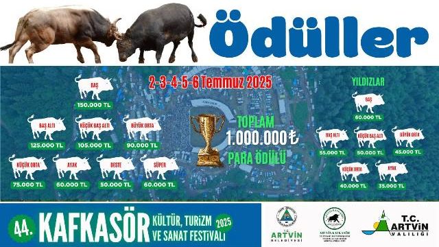 Korumalı: 44. kez düzenlenecek festivalde bu yıl toplam 1 milyon TL para ödülü dağıtılacak