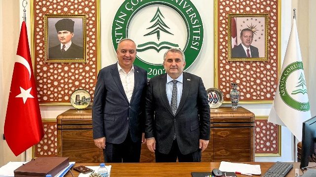 Korumalı: Belediye Başkanı Orhan, AÇÜ Rektörü Aydın’a hayırlı olsun ziyaretinde bulundu