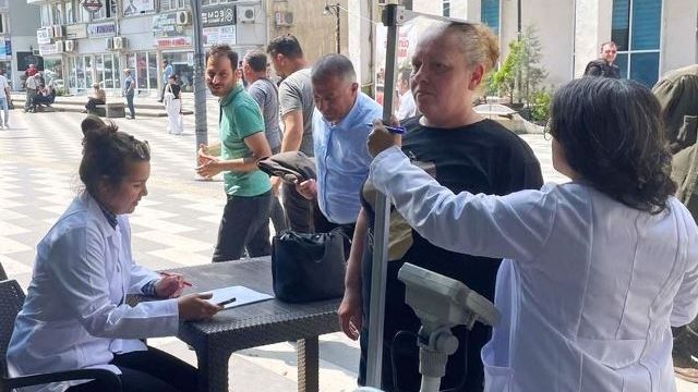Korumalı: Hopa TSM tarafından ücretsiz boy ve kilo ölçümü yapılıyor
