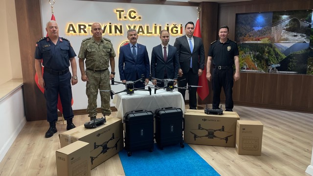 Korumalı: Artvin’de İHA’lar Teslim Edildi