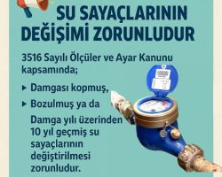 Korumalı: Belediye Başkanı Orhan, “10 yılı geçmiş, su sayaçlarının değiştirilmesinin zorunlu hale geldiğini açıkladı”