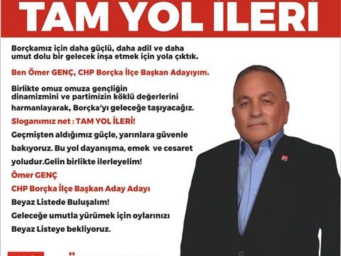 Korumalı: Ömer Genç, CHP Borçka İlçe Başkanlığı adaylığını açıkladı