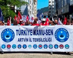 Korumalı: Türkiye Kamu-Sen Artvin İl Temsilciliği, “Mücadelemiz memurun ortak mücadelesidir”