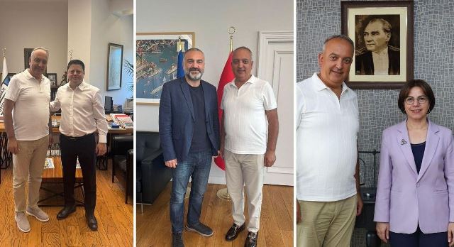 Korumalı: Başkan Orhan, mevkidaşlarını ziyaretlerde bulundu