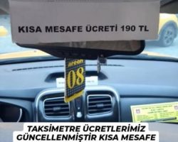 Korumalı: Borçka’da taksimetre tarifelerine zam geldi