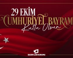 29 Ekim Cumhuriyet Bayramı Kutlu Olsun