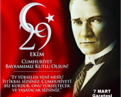 29 Ekim Cumhuriyet Bayramımız Kutlu Olsun