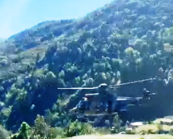 Korumalı: Camili bölgesinde mahsur kalan vatandaşlar ve turistler Helikopterle tahliye edildiler