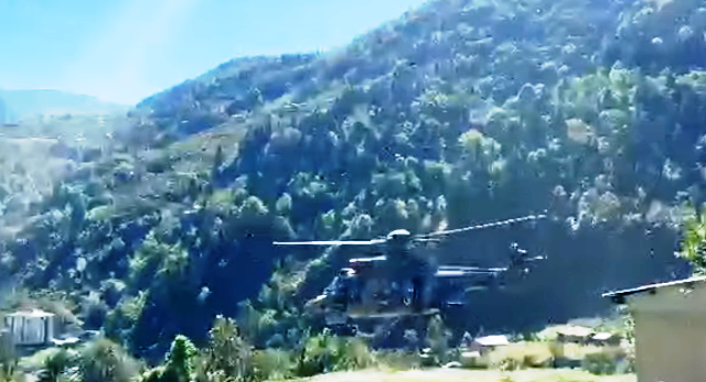 Korumalı: Camili bölgesinde mahsur kalan vatandaşlar ve turistler Helikopterle tahliye edildiler