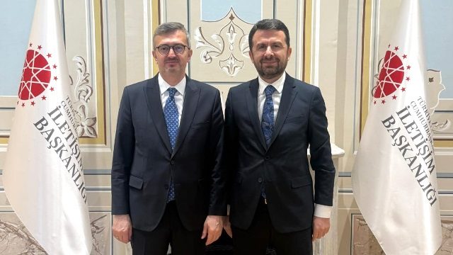 Korumalı: İletişim Başkanı Duran, Genel Müdür Çay’ı kabul etti