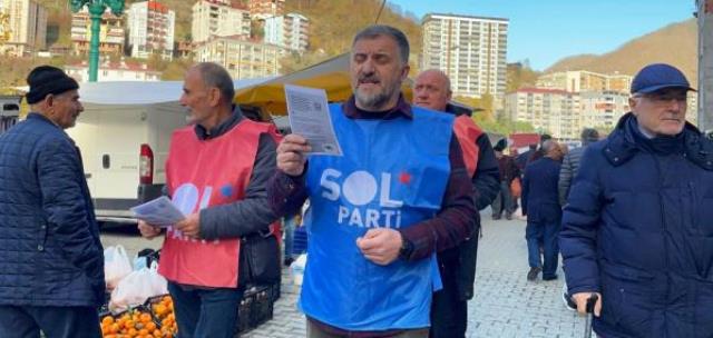 Sol Parti, “Ekmek ve adalet için herkese, insanca yaşanabilir gelir” başlıklı bildiri dağıttı