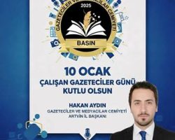 G.M.C. Artvin İl Başkanı Aydın’dan “10 OCAK ÇALIŞAN GAZETECİLER GÜNÜ MESAJI”