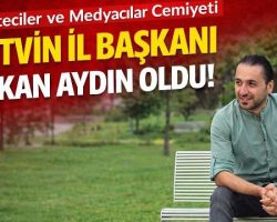 Gazeteci Hakan Aydın, GMC Artvin İl Başkanı oldu