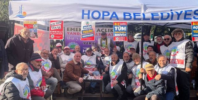 TES Hopa Şube Başkanı Aydın, “Mücadelemiz, TBMM’de emeklileri sefalete iten düzenlemelerin geçirilmesiyle sona ermeyecektir”