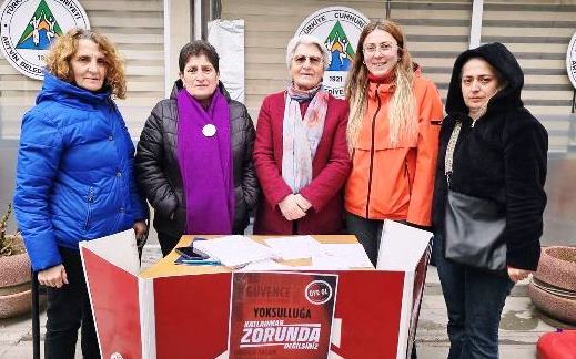 “Katlanmak Zorunda Değilsin” kampanyası Artvin’de üye kayıt standı kuruldu