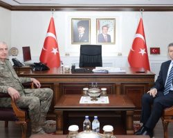 Erzurum 9. Kolordu Komutanı, Vali Ergün’ü Ziyaret Etti