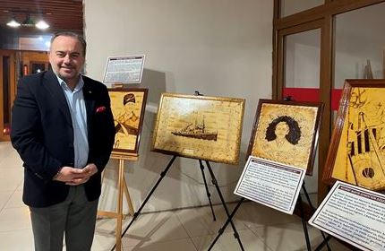 Ressam Akçelik’in “Çanakkale Destanı” resim sergisi Borçka’da sanatseverlerle buluştu