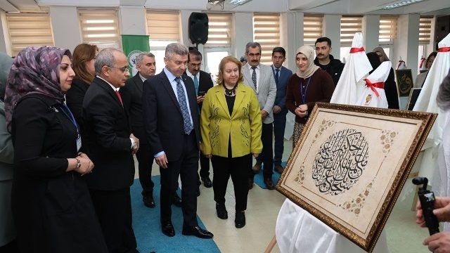 “Sanatın Diliyle Değerlerimiz” Sergisinin Açılışı Gerçekleştirildi