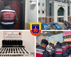 Artvin’de 35 şüpheliden 28’i çıkarıldıkları mahkemece tutuklandı