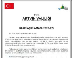 ARTVİN VALİLİĞİ’NDEN BASIN AÇIKLAMASI