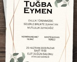 DÜĞÜN & NİŞAN & NİKAH DAVETİYESİ ÇEŞİDİMİZ
