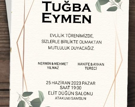 DÜĞÜN & NİŞAN & NİKAH DAVETİYESİ ÇEŞİDİMİZ