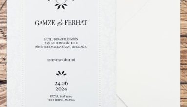 Düğün & nişan & nikah davetiyesi örneğimiz