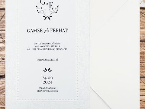 DÜĞÜN & NİŞAN & NİKAH DAVETİYESİ ÖRNEĞİMİZ