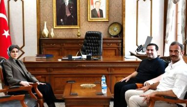 Kaymakam Büyükkılıç, Misafirlerini Makamında Ağırladı